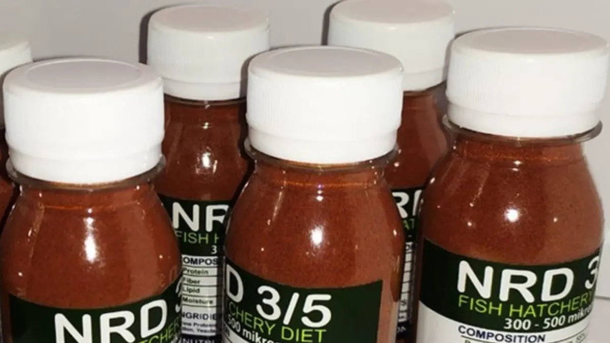 Ilustrasi pakan kering cupang NRD