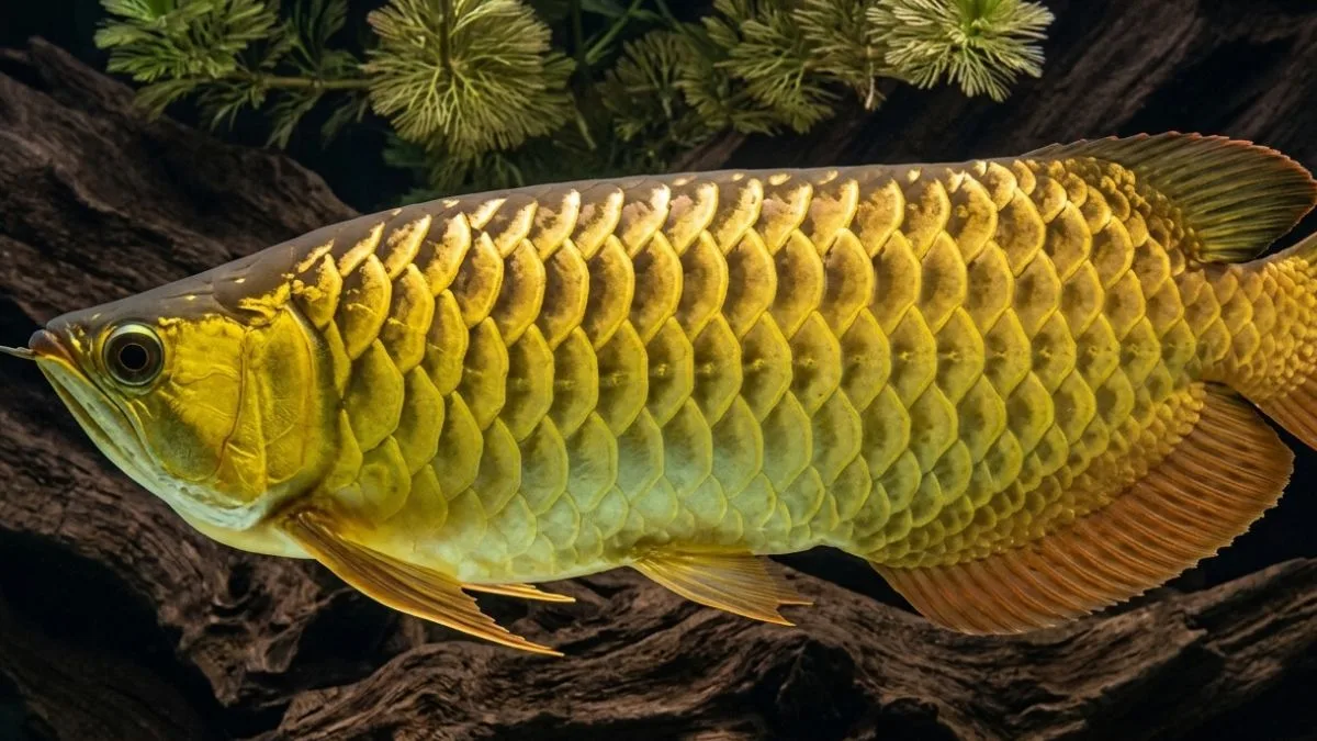 Gambar ikan arwana cross back golden
