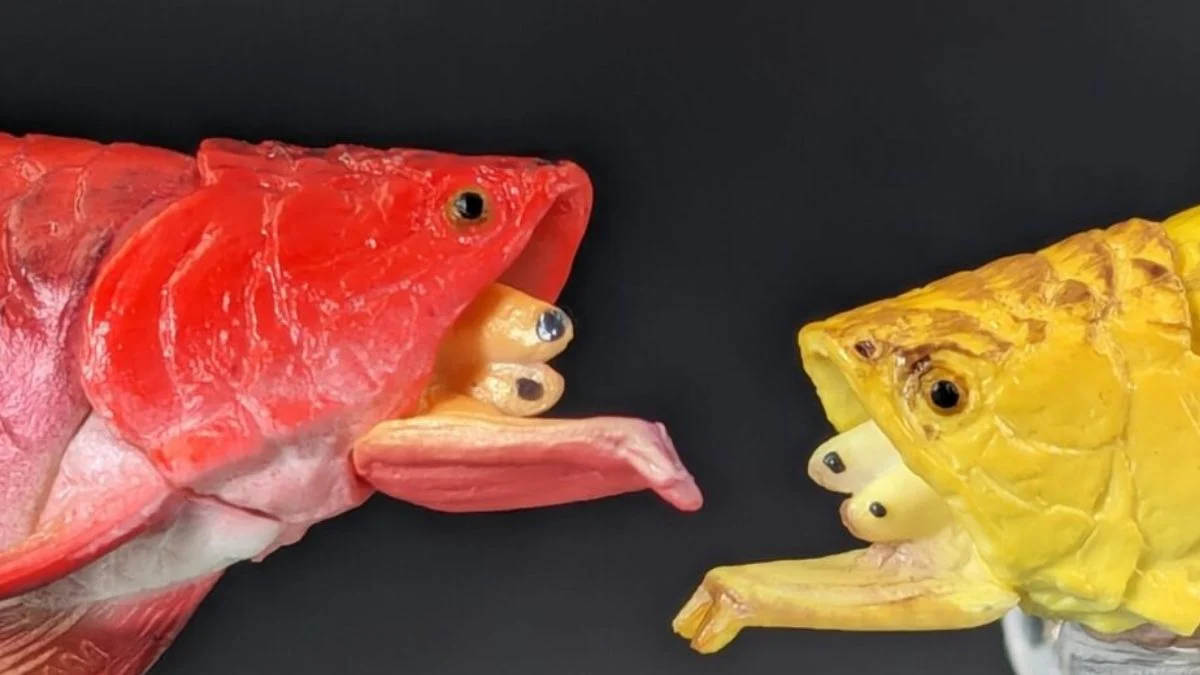 Gambar ikan arwana breeding untuk artikel cara mengawinkan arwana