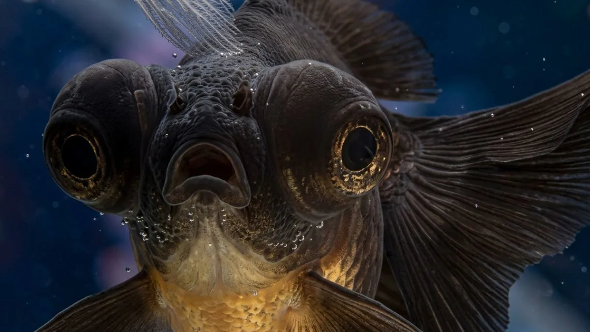 Gambar ikan koki black moor