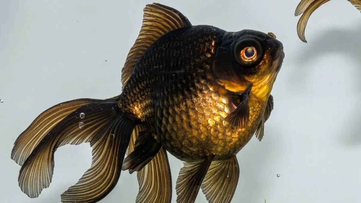 Gambar ikan koki black moor