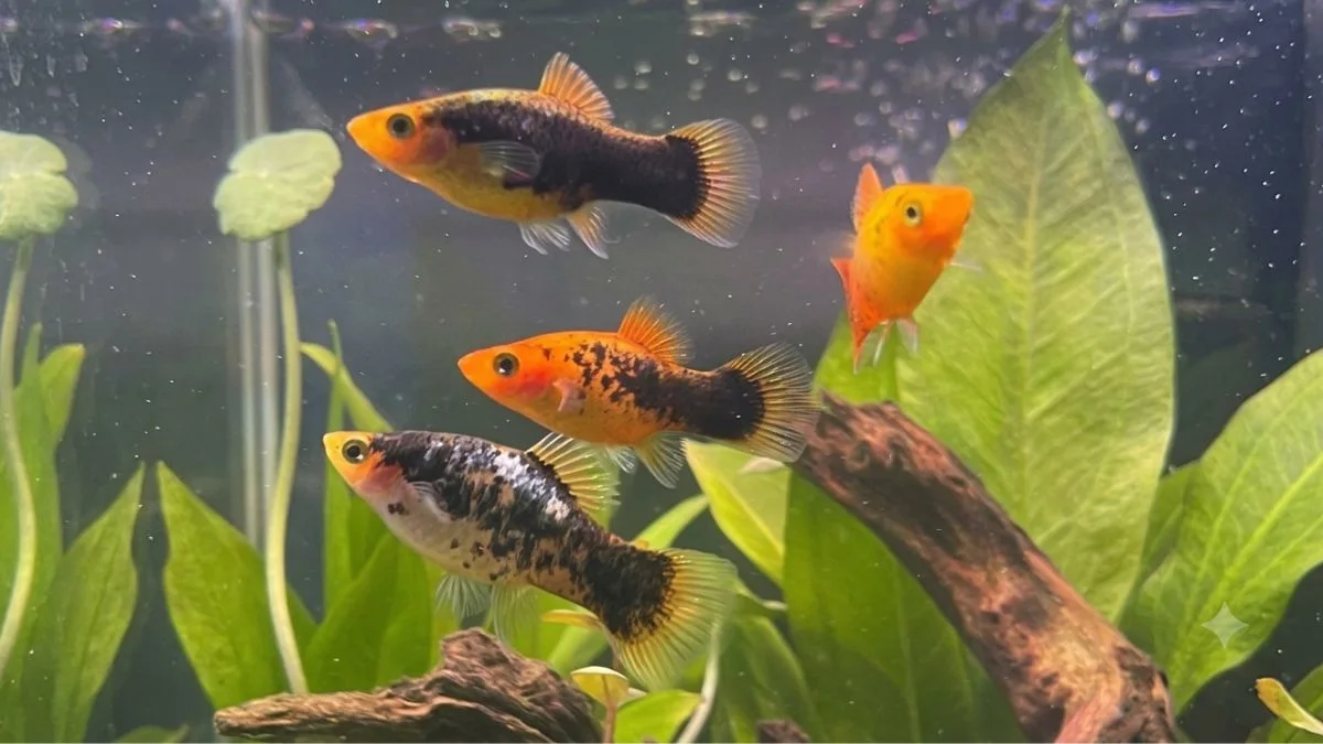 Gambar ikan platy tuxedo