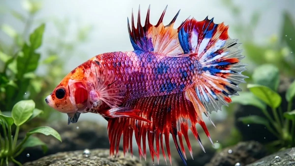 gambar-ikan-cupang-crowntail-multicolor ikan cupang multicolor crowntail