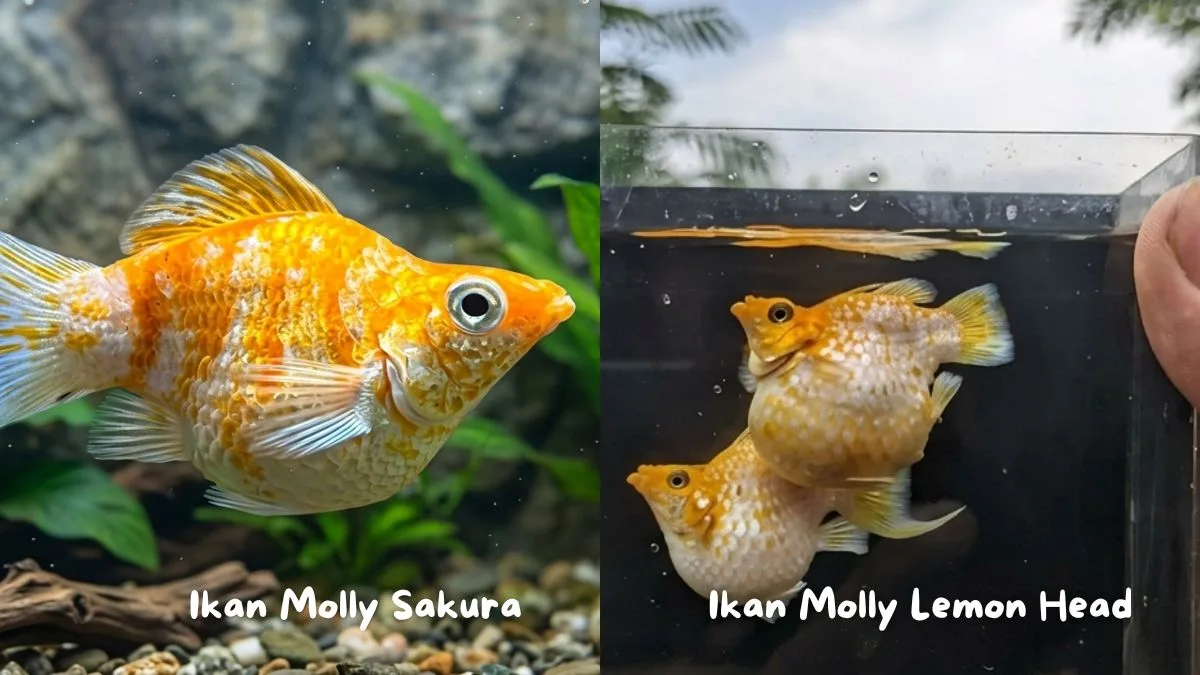 gambar-ikan-molly-sakura-dan-lemon-head (2) Gambar ikan molly sakura dan ikan molly lemon head