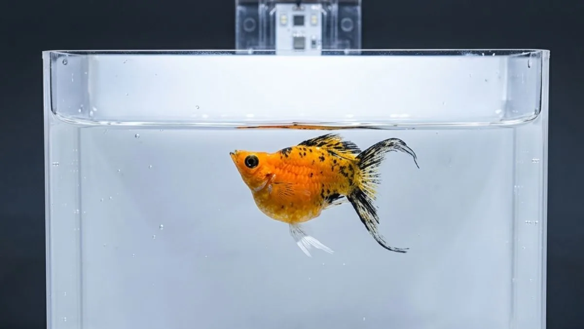 Gambar ikan molly golden tiger