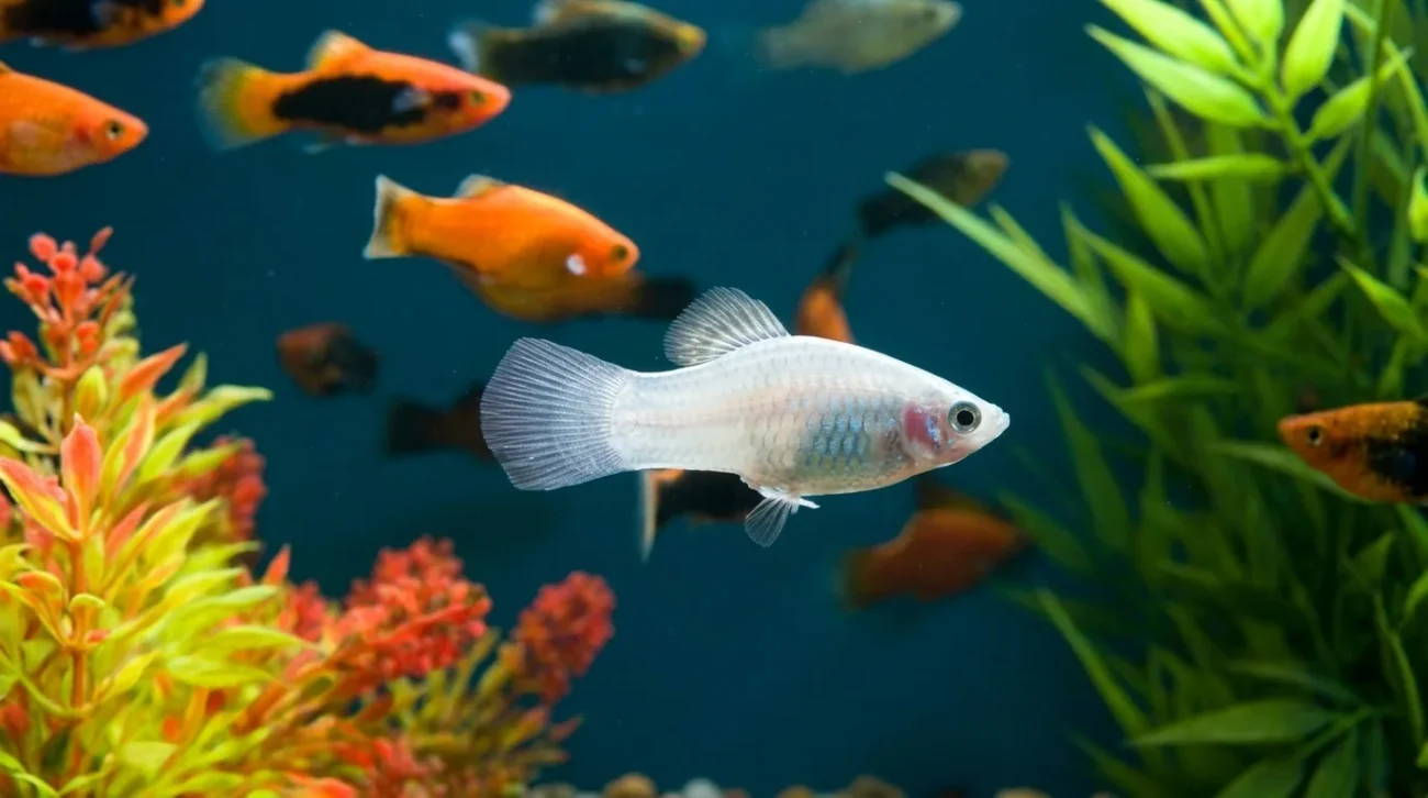 ikan-hias-silver-platy-platinum Gambar ikan hias silver ikan platy platinum